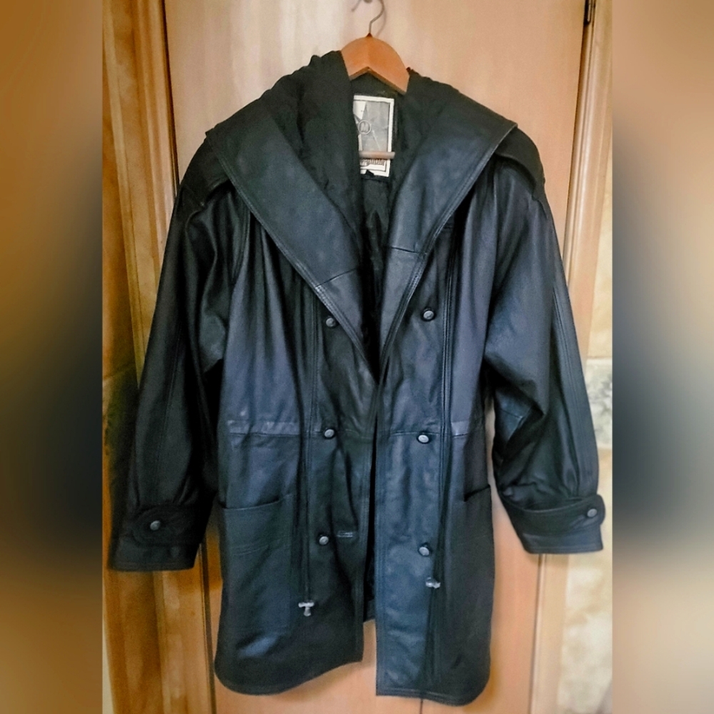 Middle Park Leather Coat
